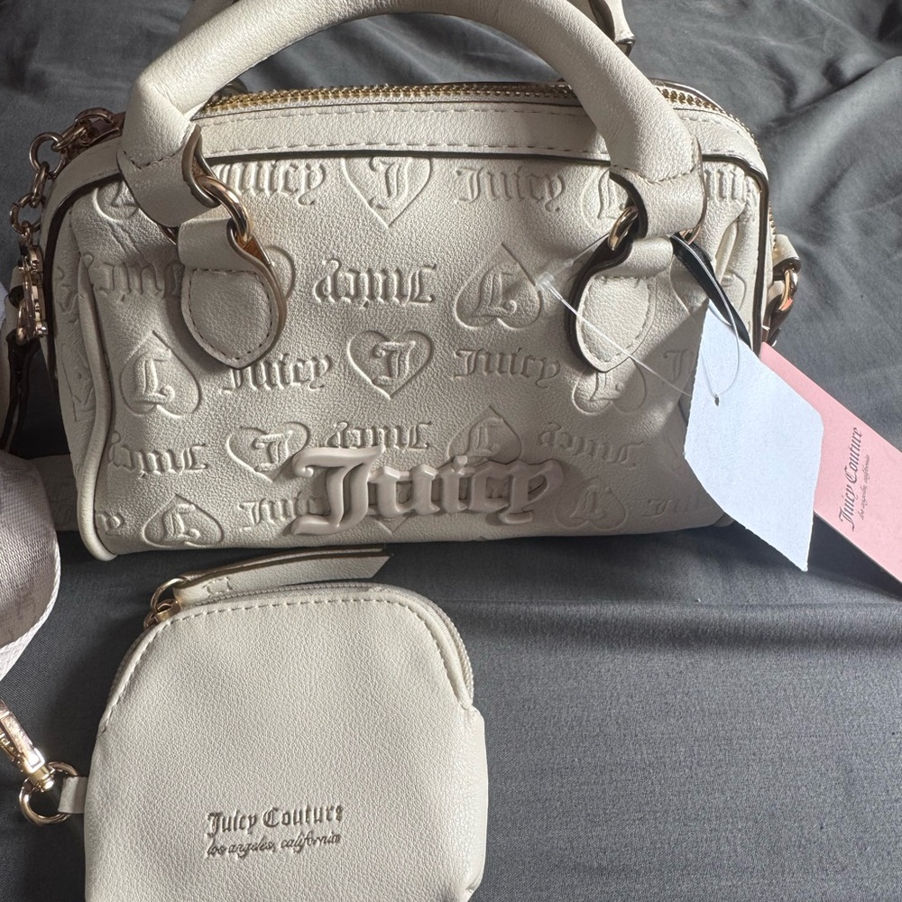 Juicy Couture Cream Handbag Set
